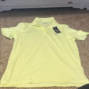 Vineyard Vines Neon Yellow Performance Golf Polo NWT Men’s